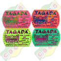 Codice B.37/60005/TAGA - BIGLIETTO IN PLASTICA 37 X 60mm STANDARD PER ATTRAZIONE TAGADA